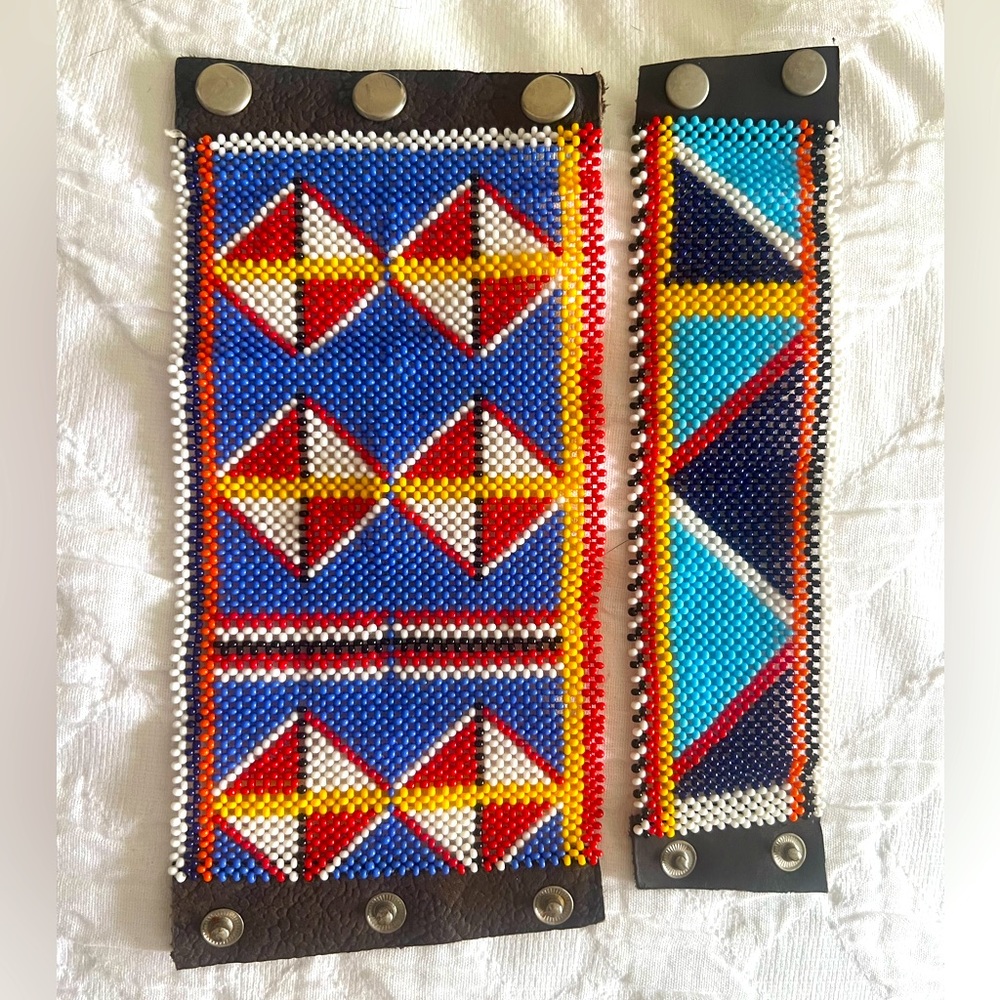 Handmade cuffs from my trip to Kenya.